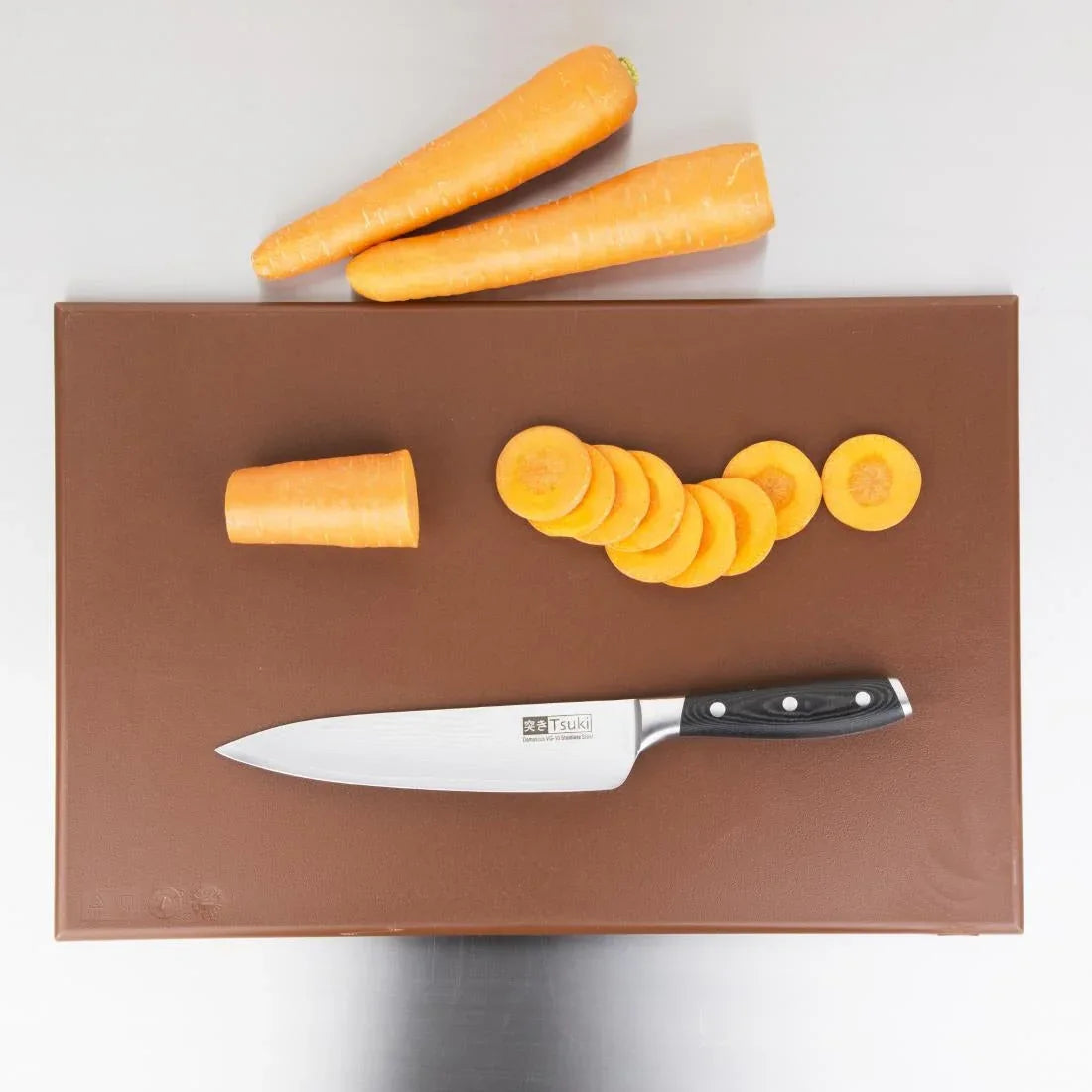 J004 Hygiplas High Density Brown Chopping Board Standard - JD Catering Equipment Solutions Ltd