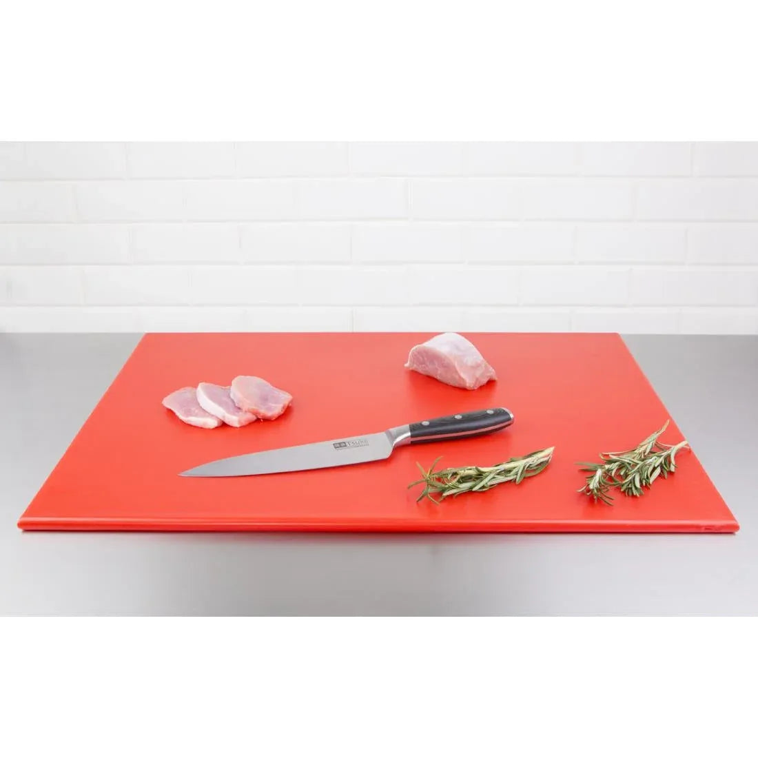 J011 Hygiplas High Density Red Chopping Board Large - JD Catering Equipment Solutions Ltd