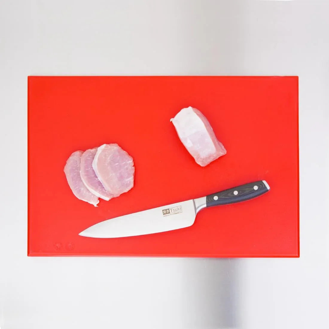 J010 Hygiplas High Density Red Chopping Board Standard - JD Catering Equipment Solutions Ltd