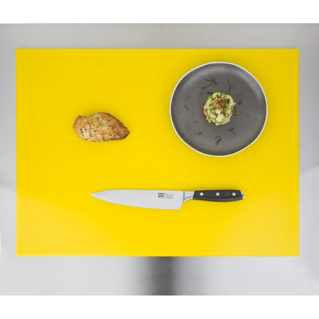 J021 Hygiplas High Density Yellow Chopping Board Large - JD Catering Equipment Solutions Ltd
