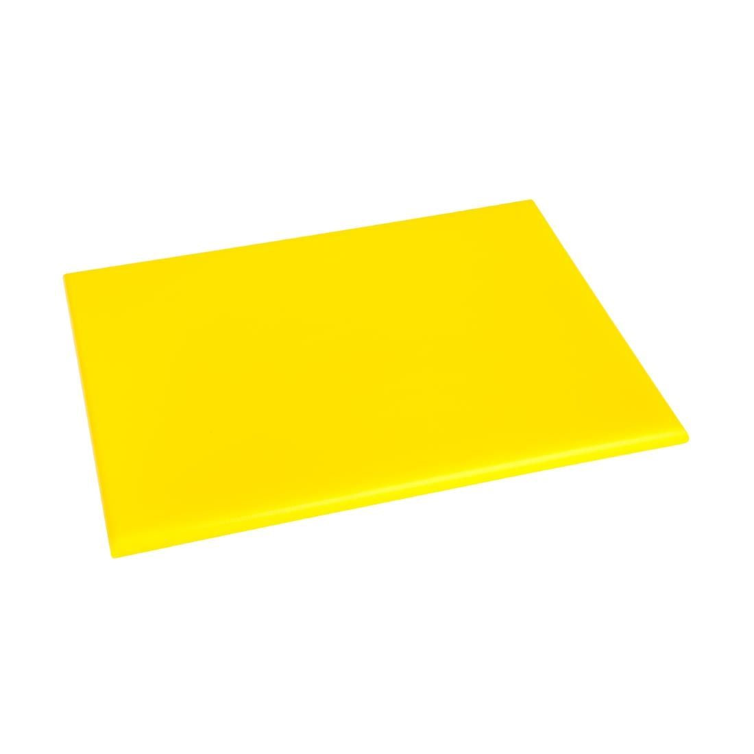 Hygiplas High Density Yellow Chopping Board Small JD Catering Equipment Solutions Ltd
