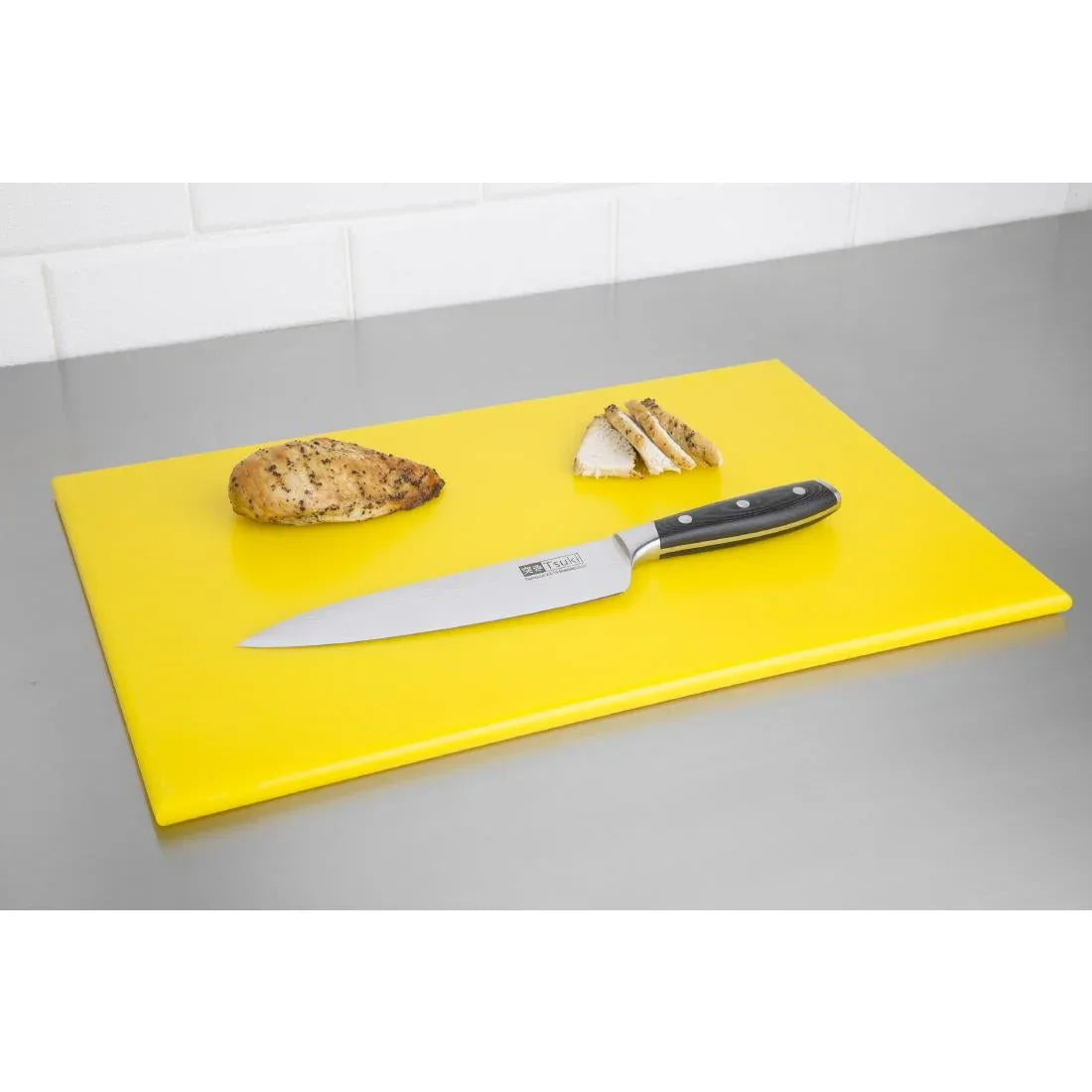 J020 Hygiplas High Density Yellow Chopping Board Standard - JD Catering Equipment Solutions Ltd