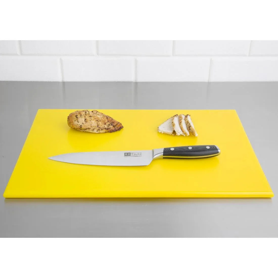 J020 Hygiplas High Density Yellow Chopping Board Standard - JD Catering Equipment Solutions Ltd