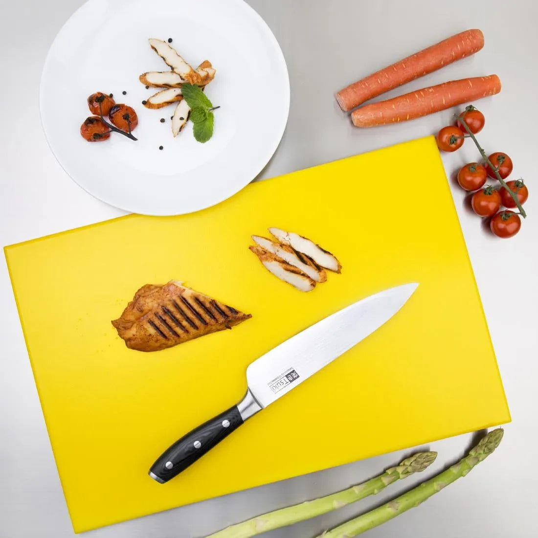 J020 Hygiplas High Density Yellow Chopping Board Standard - JD Catering Equipment Solutions Ltd