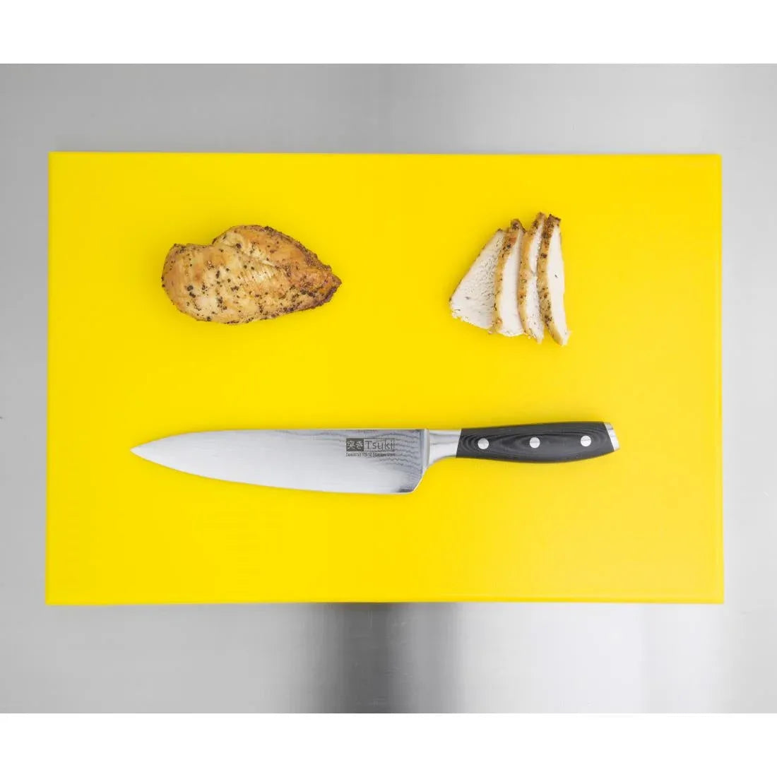 J020 Hygiplas High Density Yellow Chopping Board Standard - JD Catering Equipment Solutions Ltd