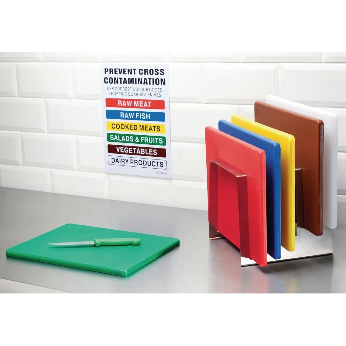 J257 Hygiplas Low Density Blue Chopping Board Standard - JD Catering Equipment Solutions Ltd