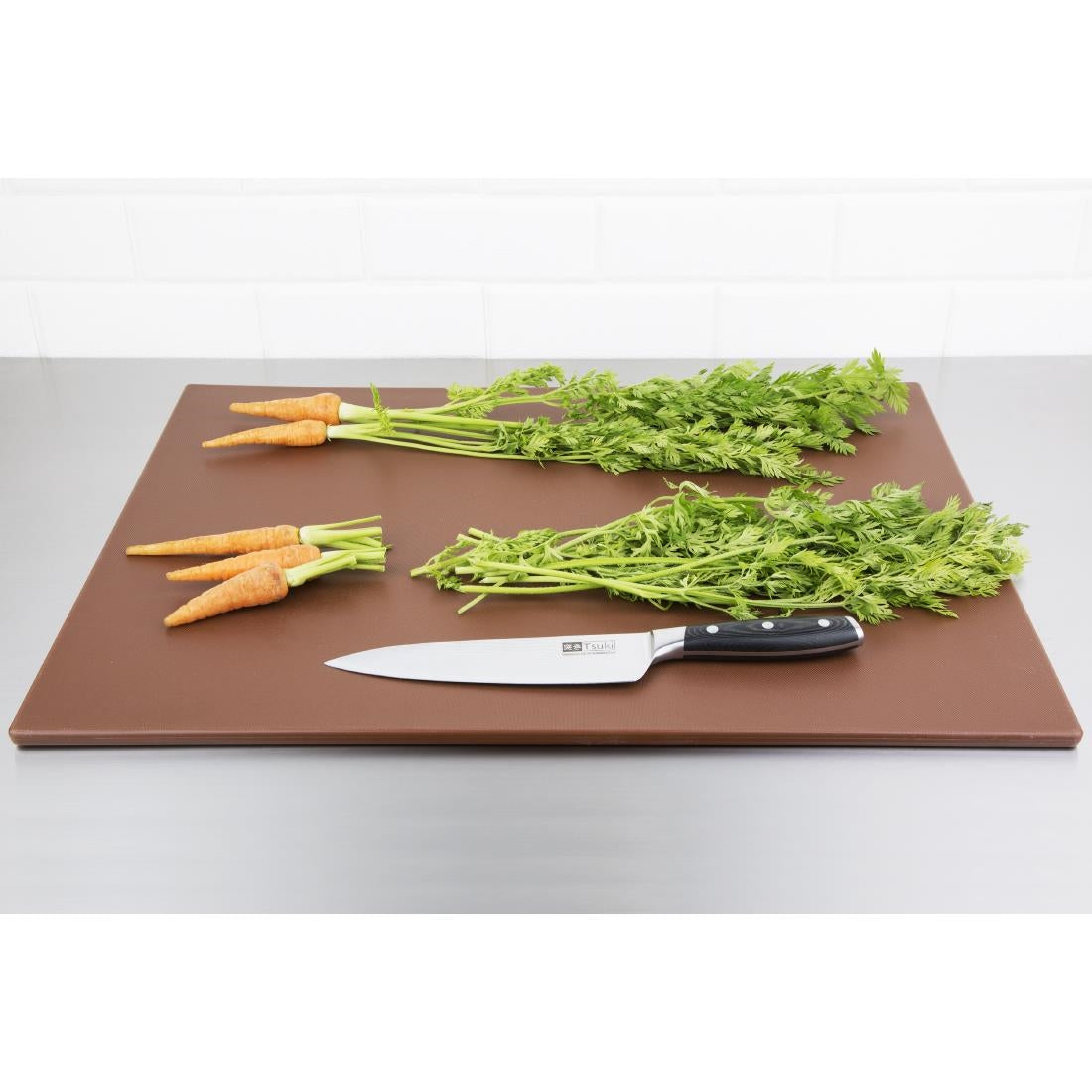 Hygiplas Low Density Brown Chopping Board Large JD Catering Equipment Solutions Ltd