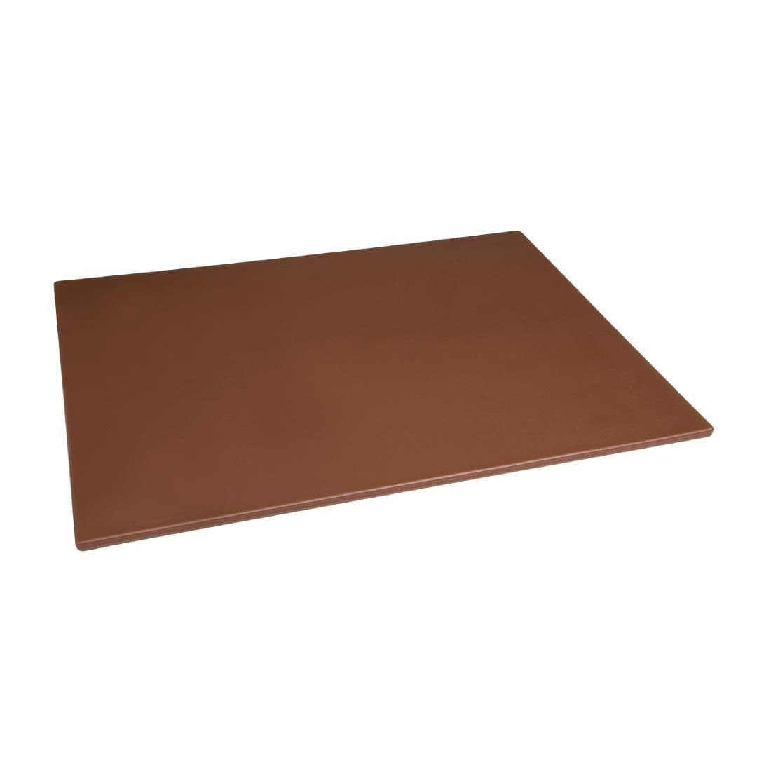 Hygiplas Low Density Brown Chopping Board Large JD Catering Equipment Solutions Ltd