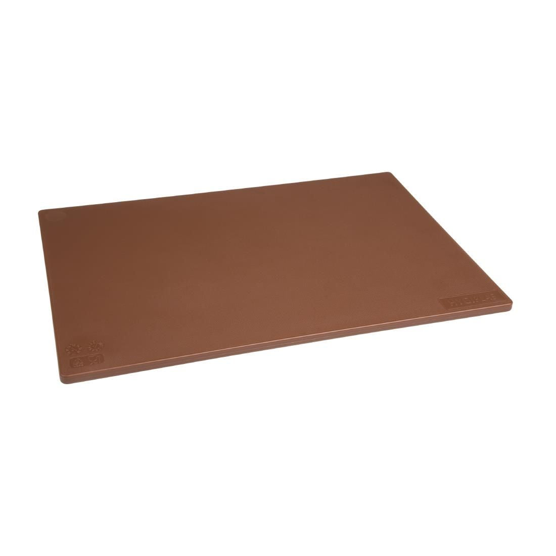 Hygiplas Low Density Brown Chopping Board Standard JD Catering Equipment Solutions Ltd
