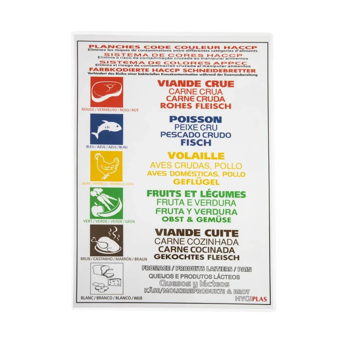 J258 Hygiplas Low Density Chopping Board Set with Rack - JD Catering Equipment Solutions Ltd