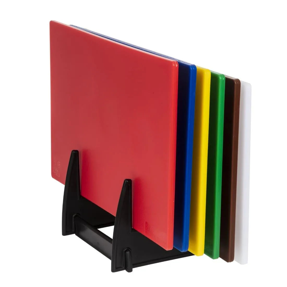 J258 Hygiplas Low Density Chopping Board Set with Rack - JD Catering Equipment Solutions Ltd