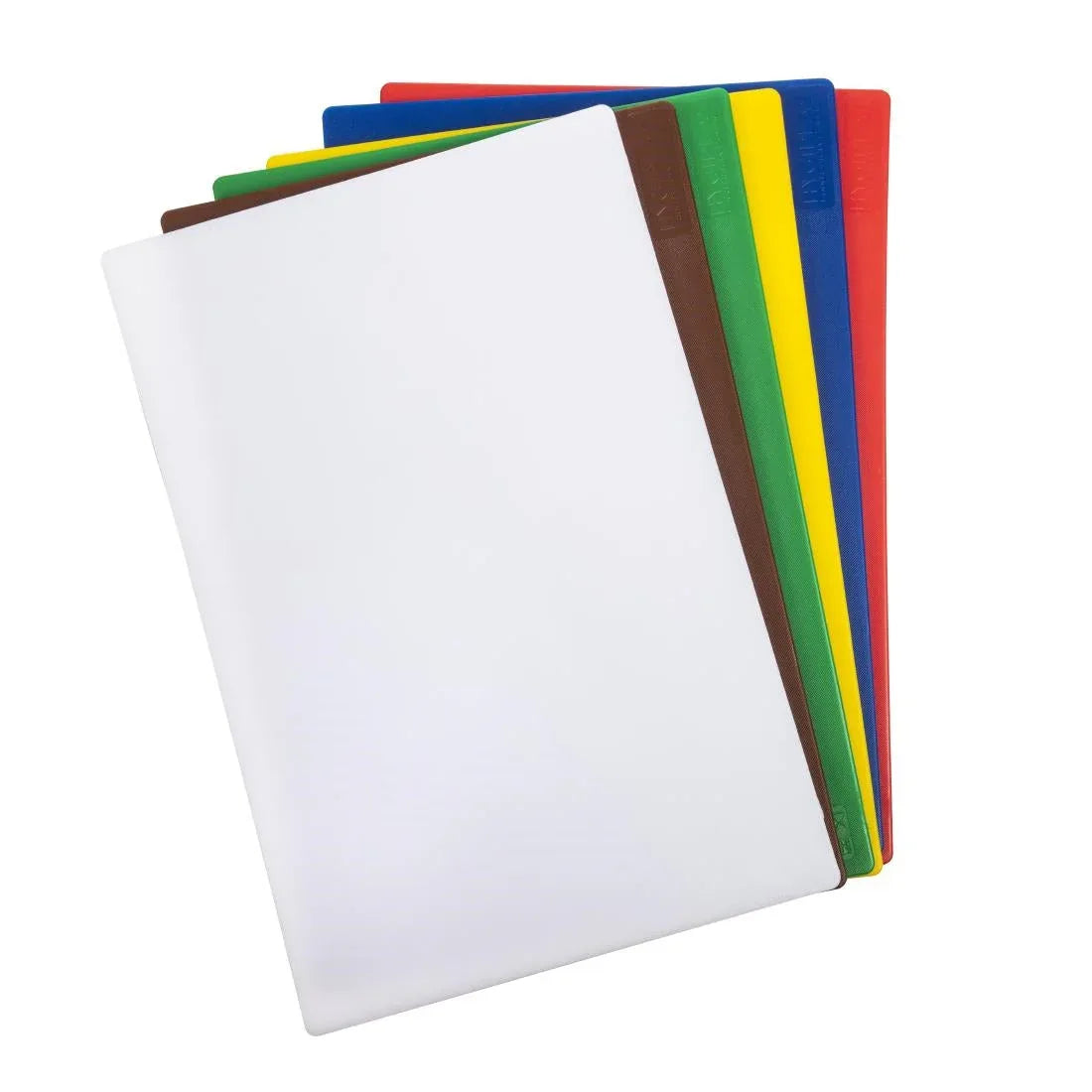 J258 Hygiplas Low Density Chopping Board Set with Rack - JD Catering Equipment Solutions Ltd