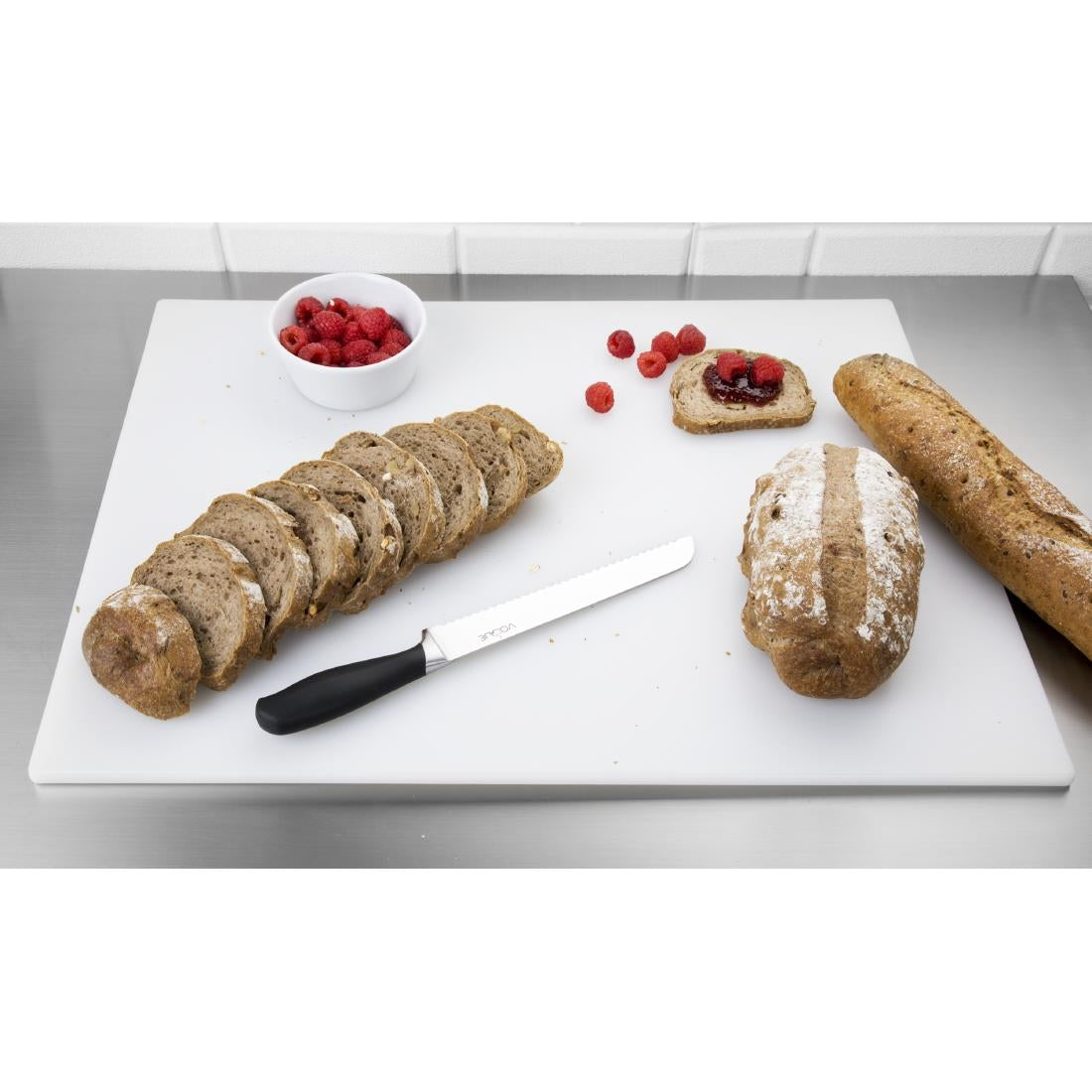 Hygiplas Low Density White Chopping Board Large JD Catering Equipment Solutions Ltd