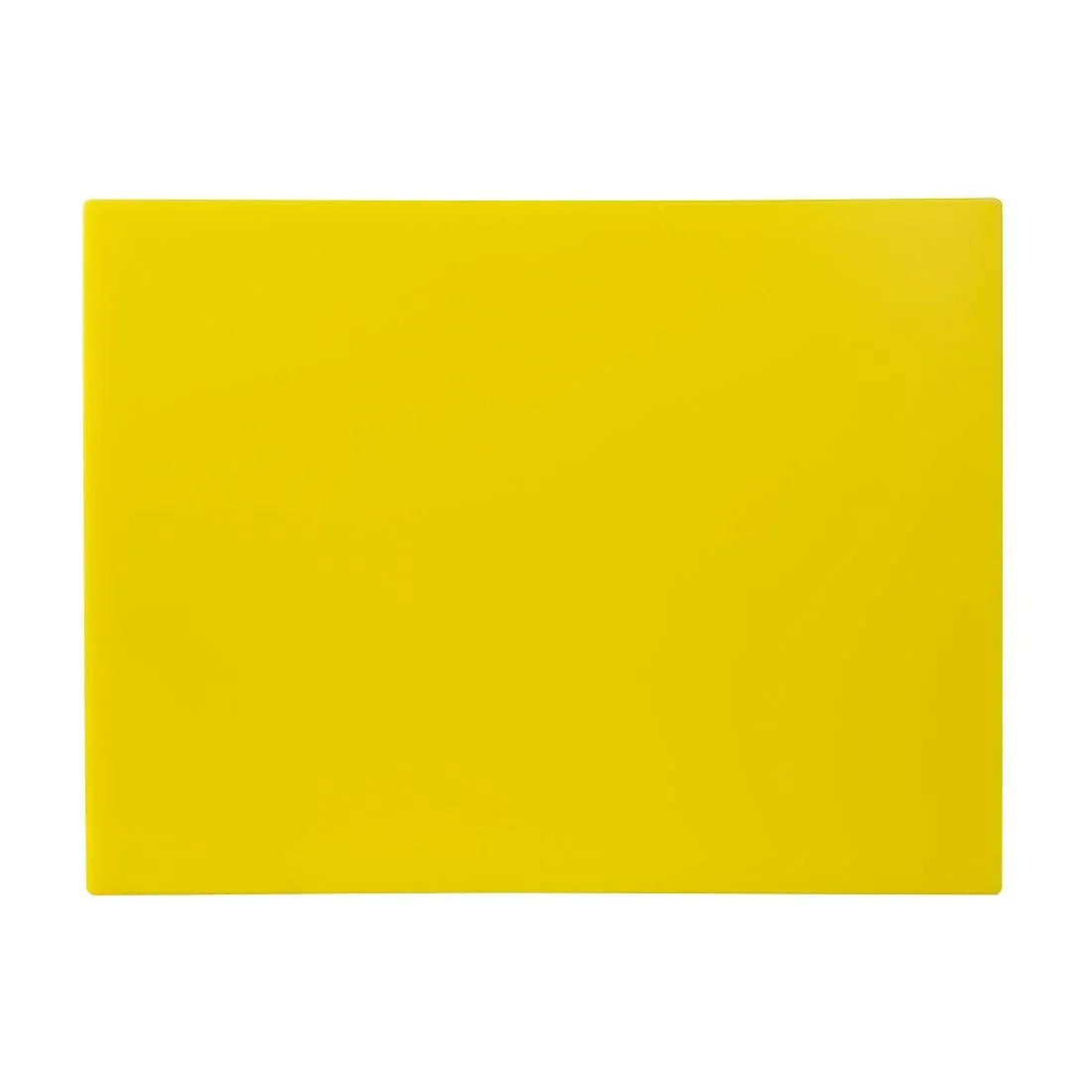 Hygiplas Low Density Yellow Chopping Board Large JD Catering Equipment Solutions Ltd