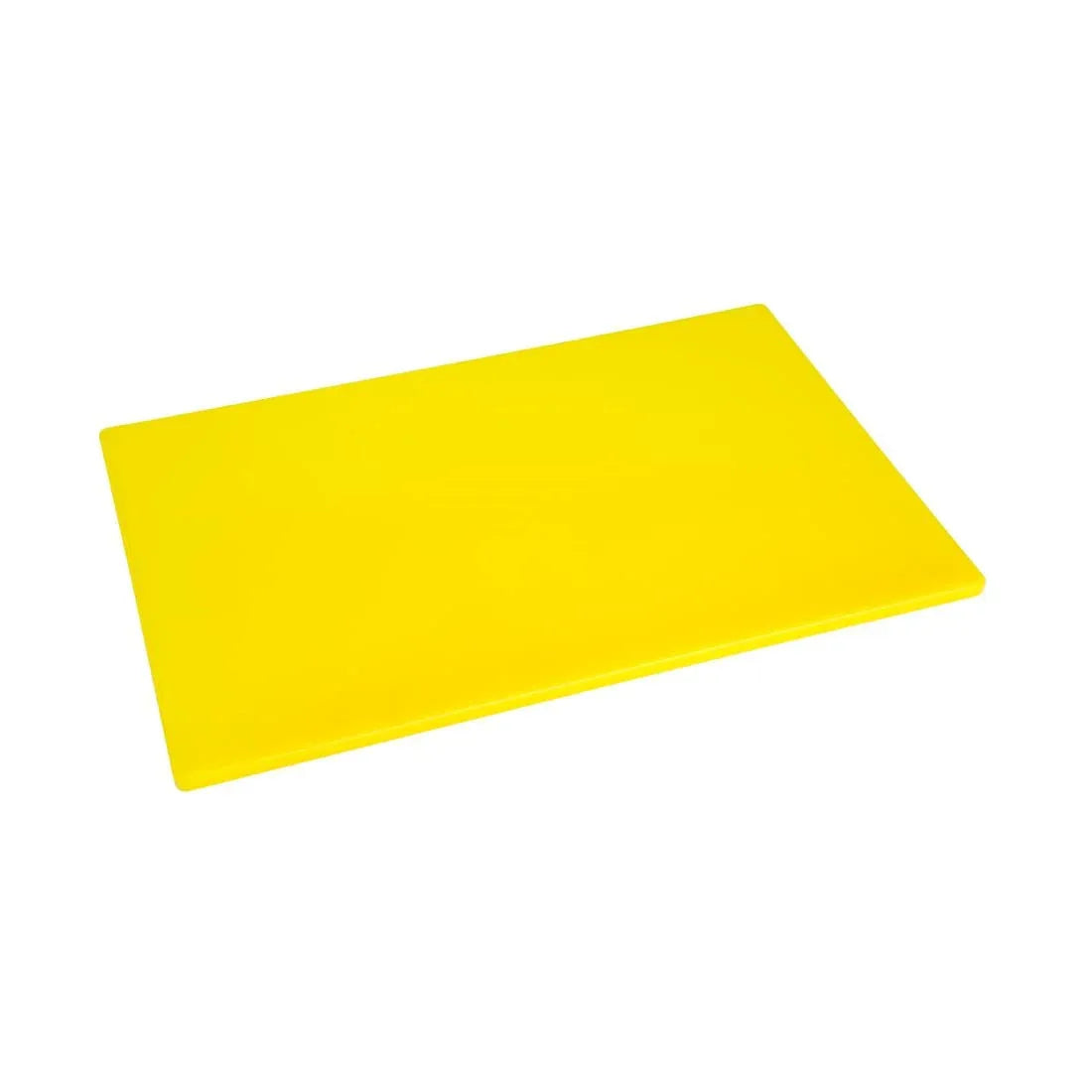 J254 Hygiplas Low Density Yellow Chopping Board Standard - JD Catering Equipment Solutions Ltd