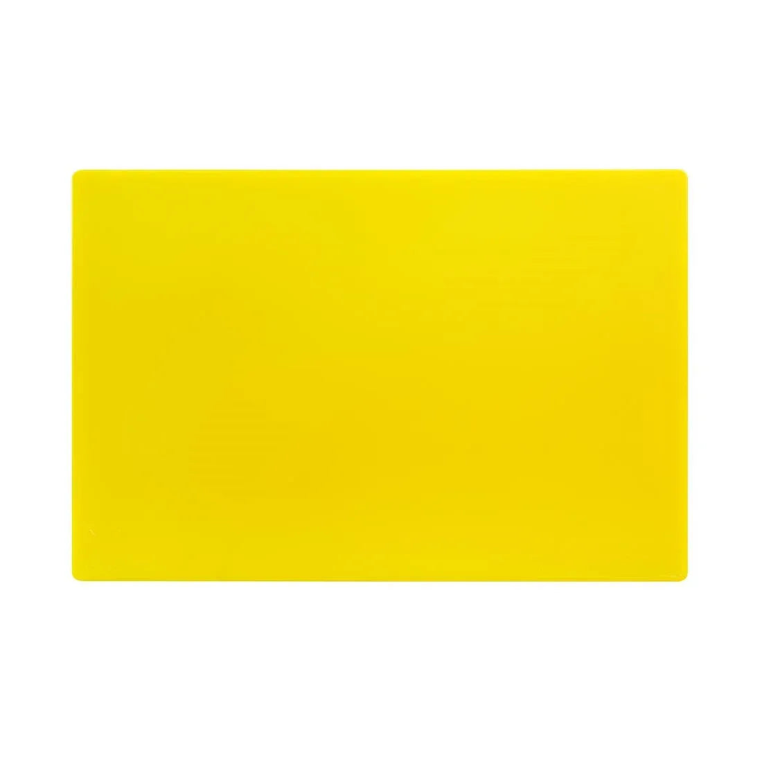 J254 Hygiplas Low Density Yellow Chopping Board Standard - JD Catering Equipment Solutions Ltd