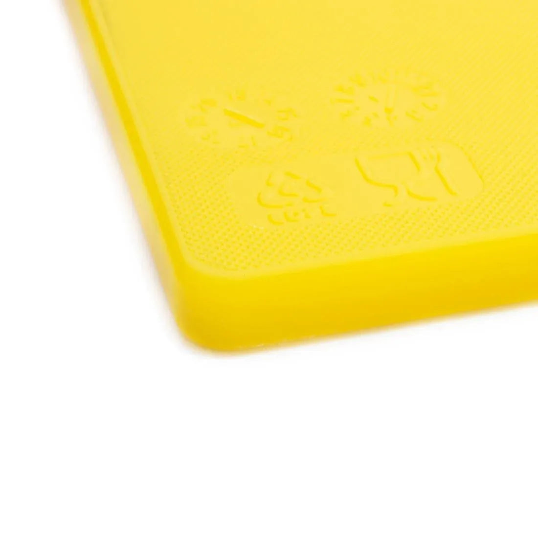 J254 Hygiplas Low Density Yellow Chopping Board Standard - JD Catering Equipment Solutions Ltd