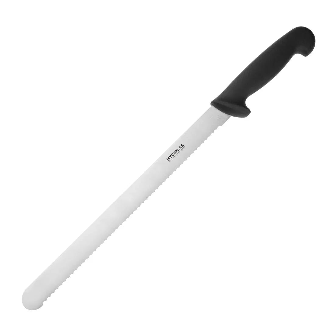 C580 Hygiplas Serrated Slicer Black 30.5cm - JD Catering Equipment Solutions Ltd