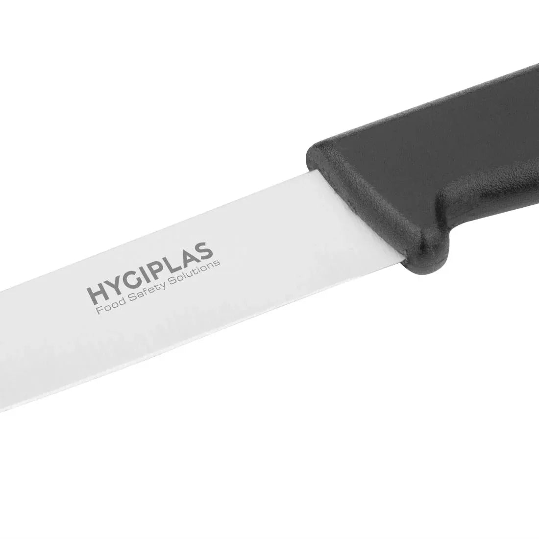 C268 Hygiplas Straight Blade Paring Knife Black 7.5cm - JD Catering Equipment Solutions Ltd
