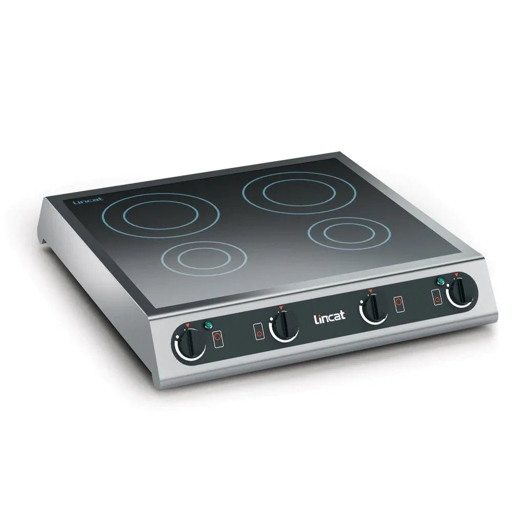 IH42 - Lincat Electric Counter-top Induction Hob - 4 Zones - W 600 mm - 2 x 3.0 kW GL527 - JD Catering Equipment Solutions Ltd
