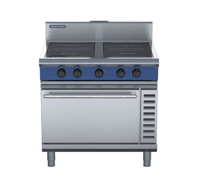 Blue Seal Evolution Series IN54R5 - 900mm Induction Range Convection Oven 4x5kW Round zones