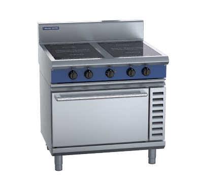 Blue Seal Evolution Series IN54R5 - 900mm Induction Range Convection Oven 4x5kW Round zones