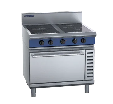 Blue Seal Evolution Series IN54R5 - 900mm Induction Range Convection Oven 4x5kW Round zones