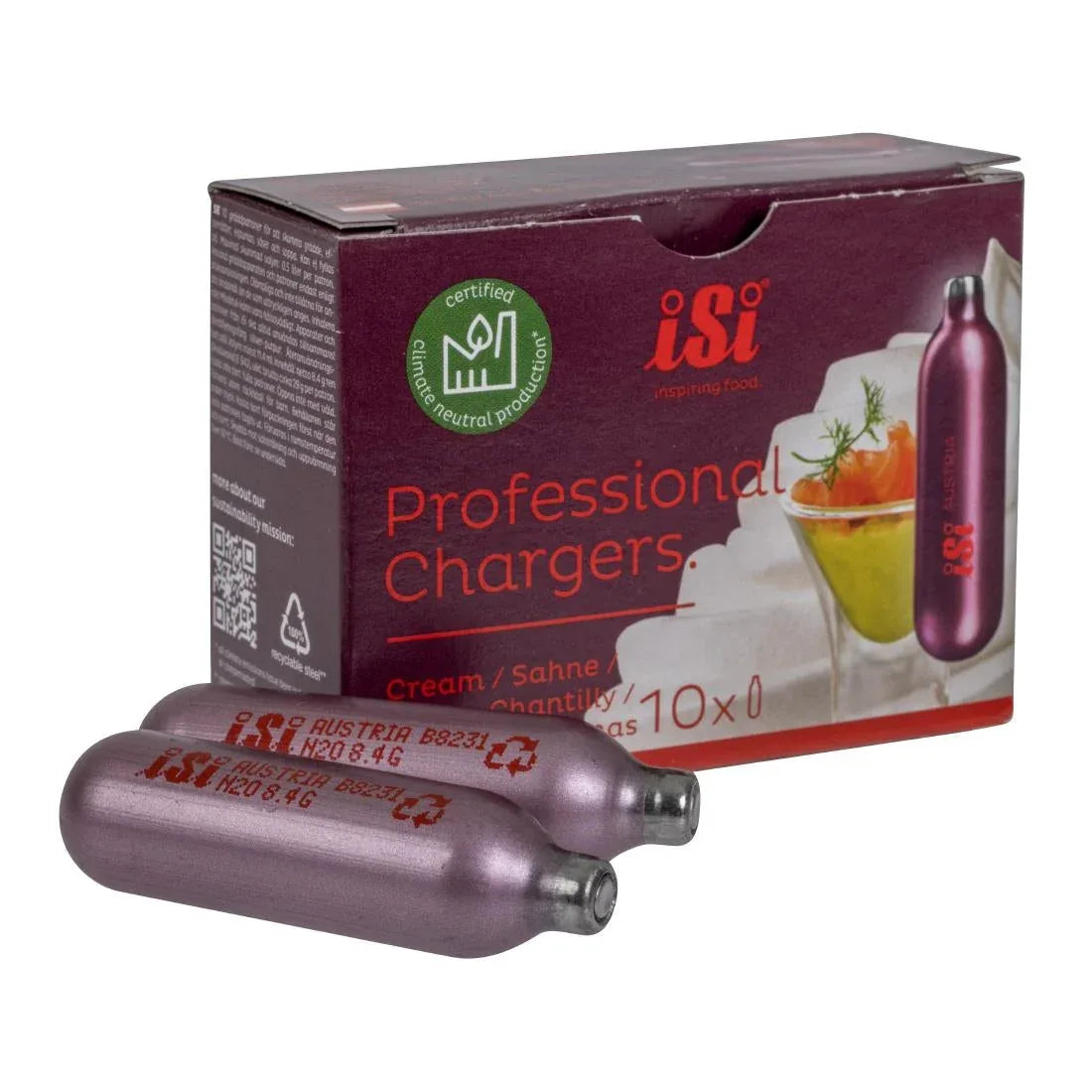 K652 ISI Cream Whipper Bulbs (Pack of 10) - JD Catering Equipment Solutions Ltd