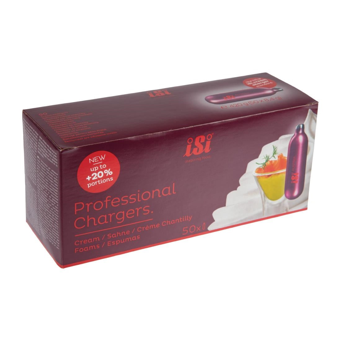 ISI Whipper Charger Bulbs (Pack of 50) JD Catering Equipment Solutions Ltd