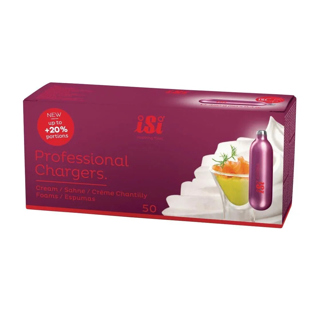 CB505 ISI Whipper Charger Bulbs (Pack of 50) - JD Catering Equipment Solutions Ltd