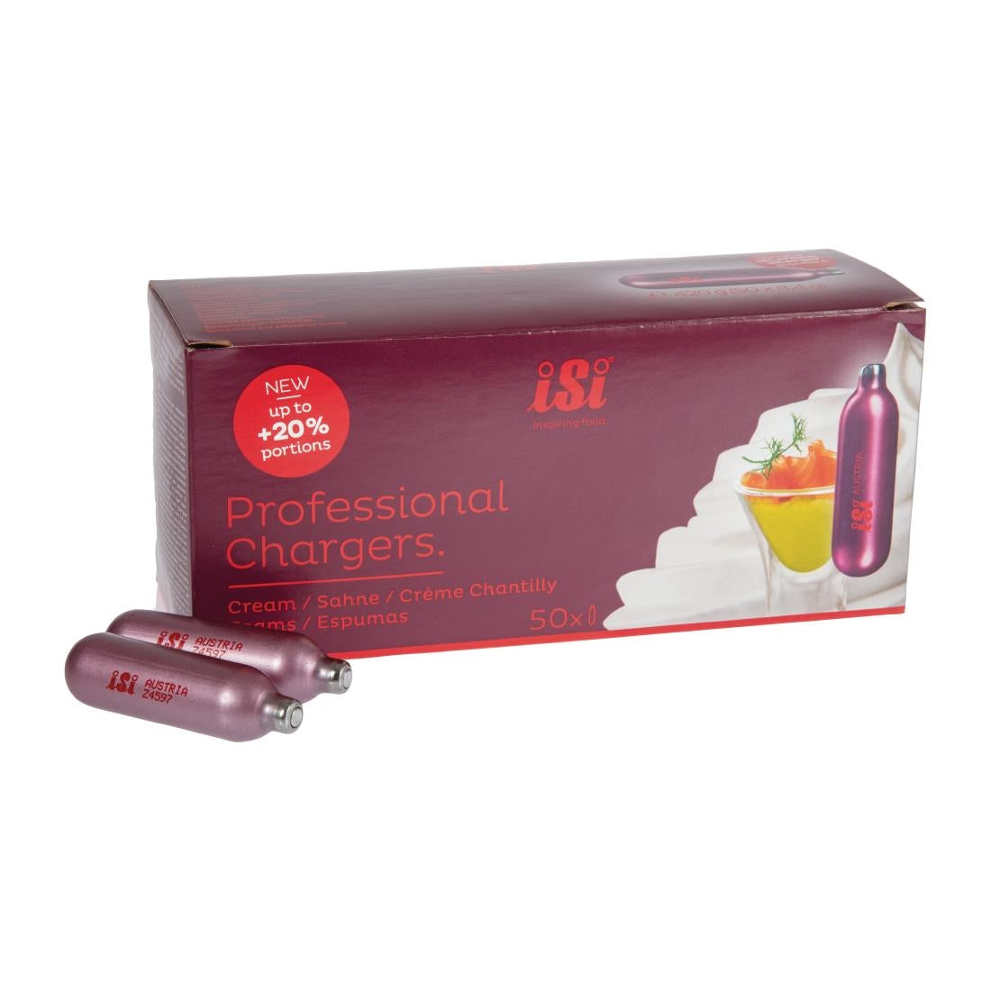 ISI Whipper Charger Bulbs (Pack of 50) JD Catering Equipment Solutions Ltd