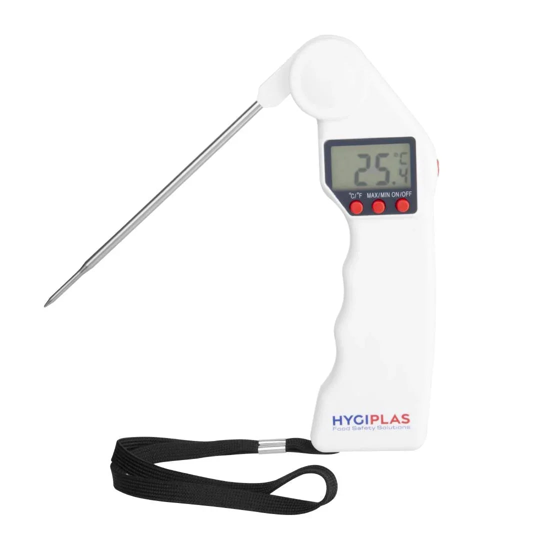 J242 Hygiplas Easytemp Colour-Coded White Thermometer – Accurate Foldable Food Thermometer (-50°C to 300°C) - JD Catering Equipment Solutions Ltd