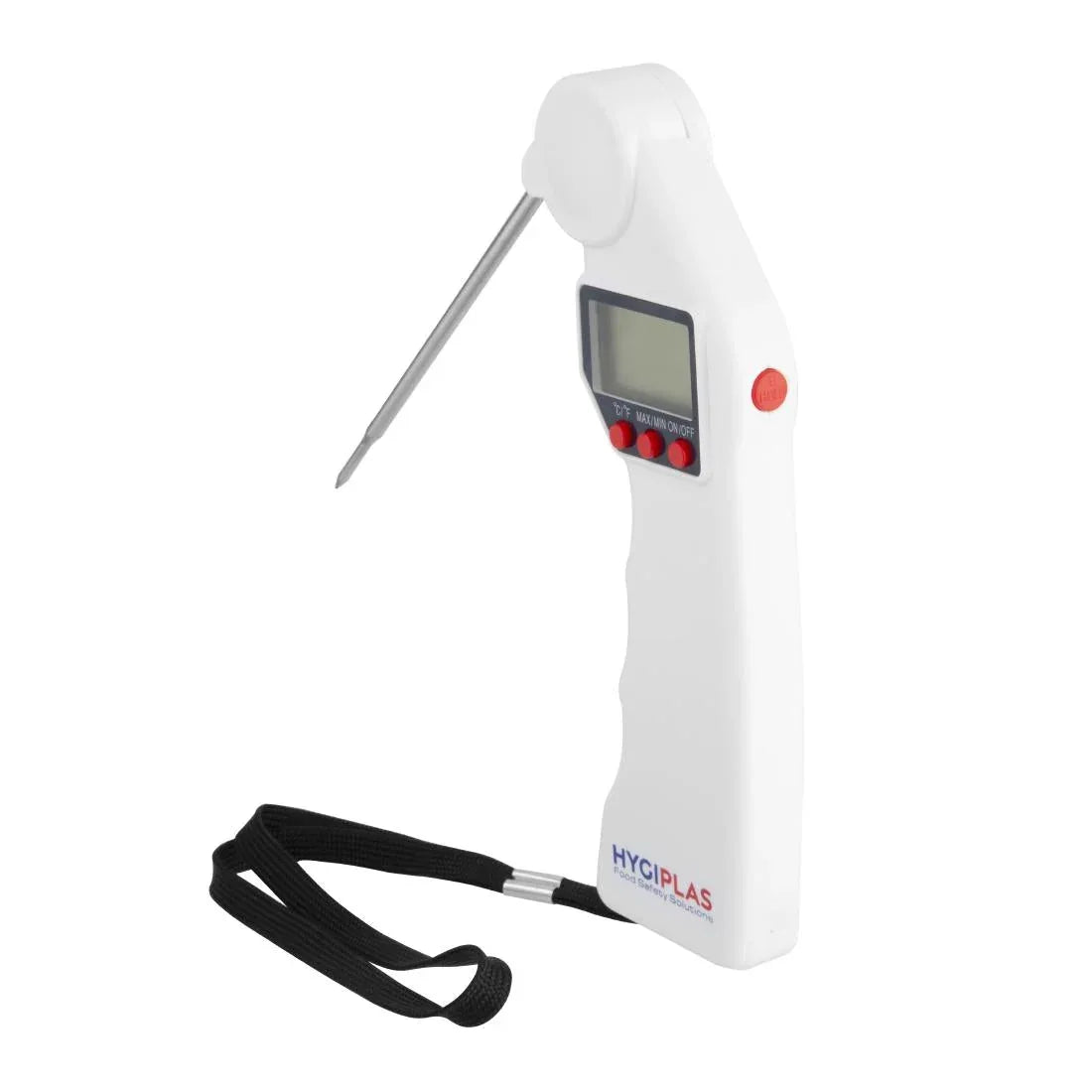 J242 Hygiplas Easytemp Colour-Coded White Thermometer – Accurate Foldable Food Thermometer (-50°C to 300°C) - JD Catering Equipment Solutions Ltd