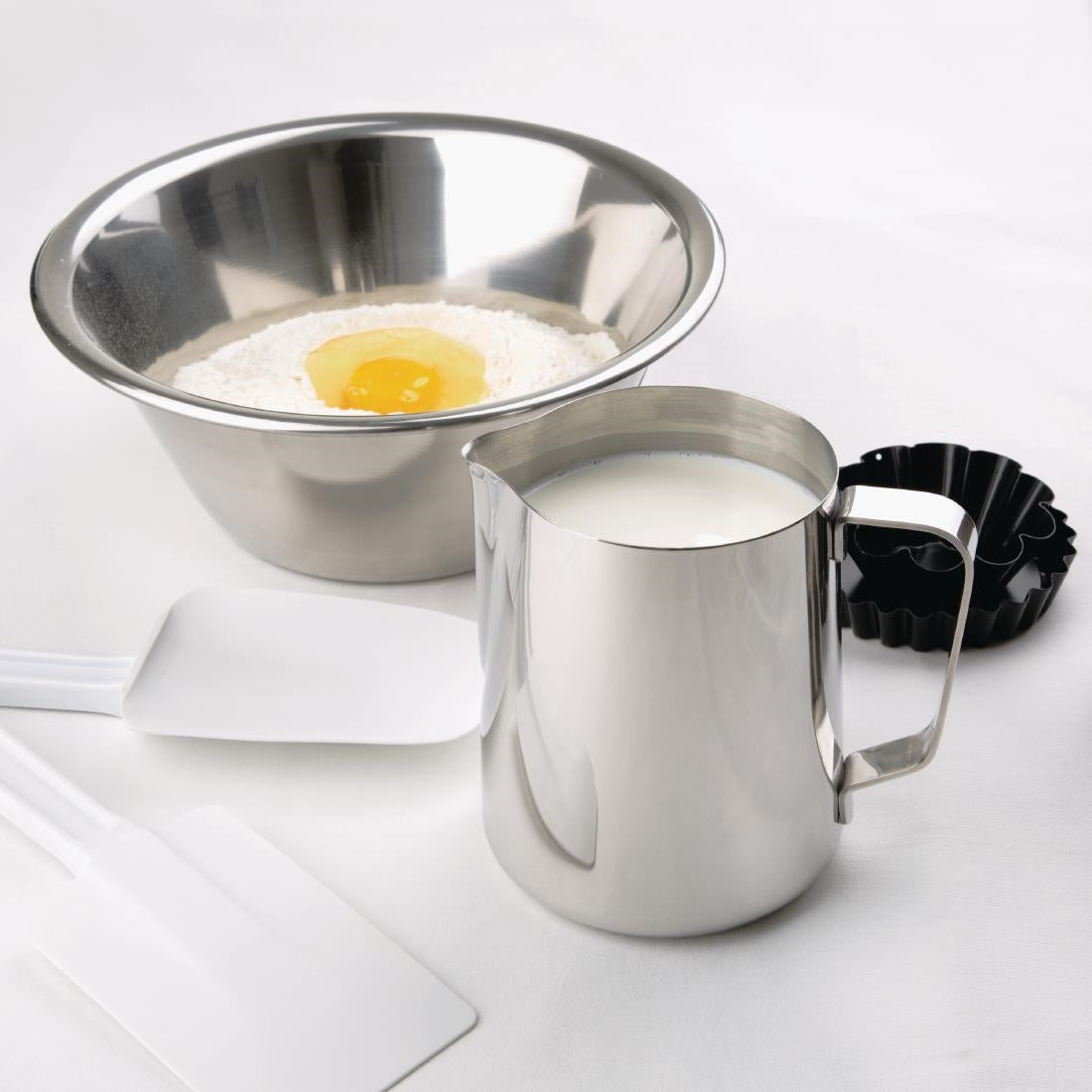 J318 Olympia Stainless Steel Milk Jug 910ml JD Catering Equipment Solutions Ltd