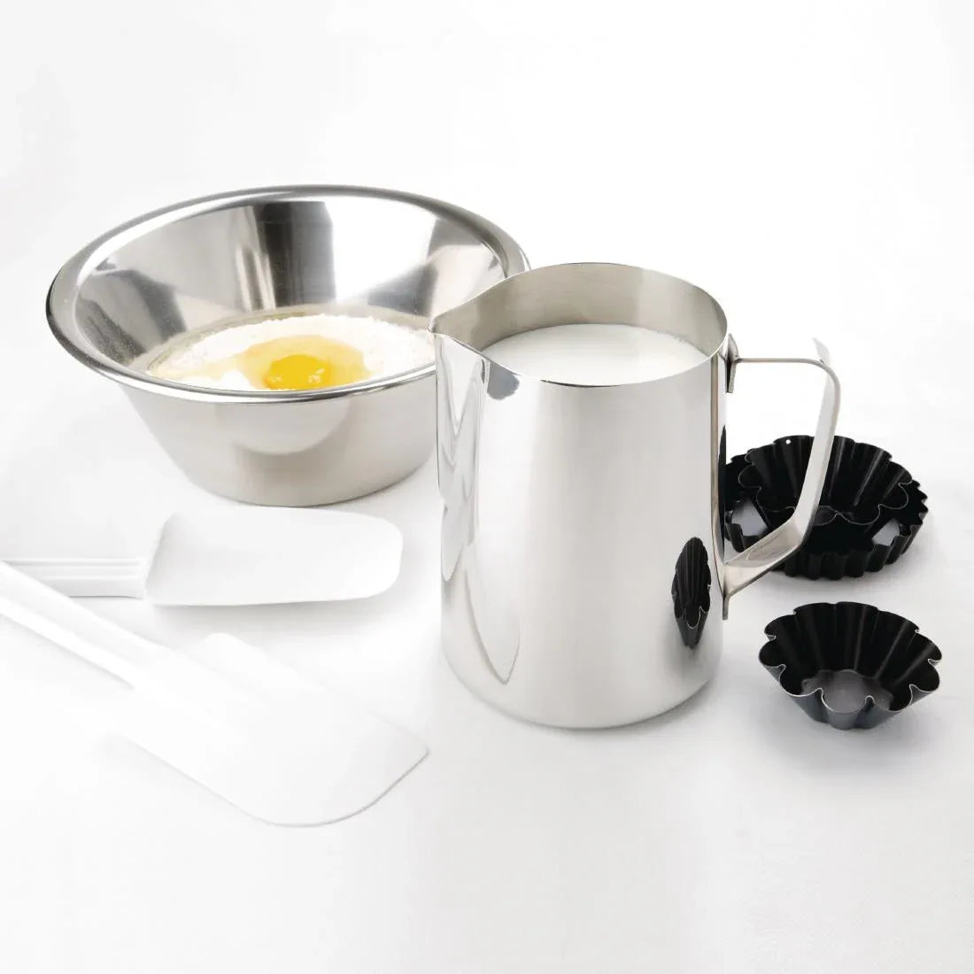 J319 Olympia Stainless Steel Milk Jug 1.35Ltr - JD Catering Equipment Solutions Ltd