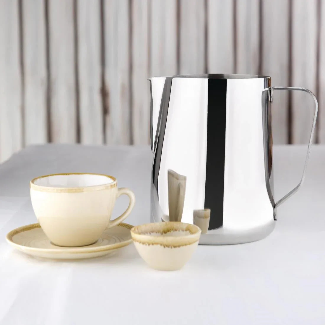 J320 Olympia Stainless Steel Milk Jug 2Ltr - JD Catering Equipment Solutions Ltd