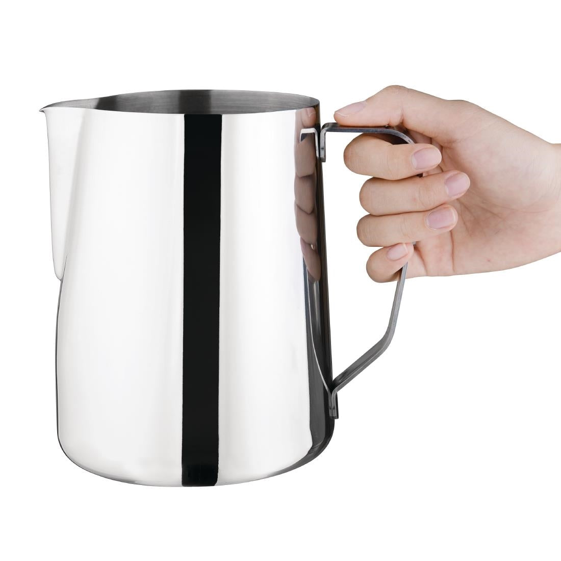 J320 Olympia Stainless Steel Milk Jug 2Ltr JD Catering Equipment Solutions Ltd