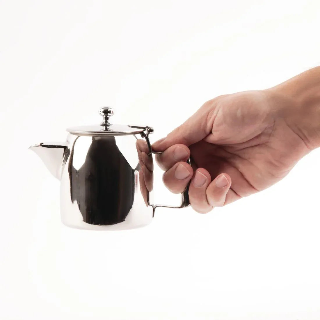 J321 Olympia Cosmos Stainless Steel Teapot 340ml - JD Catering Equipment Solutions Ltd