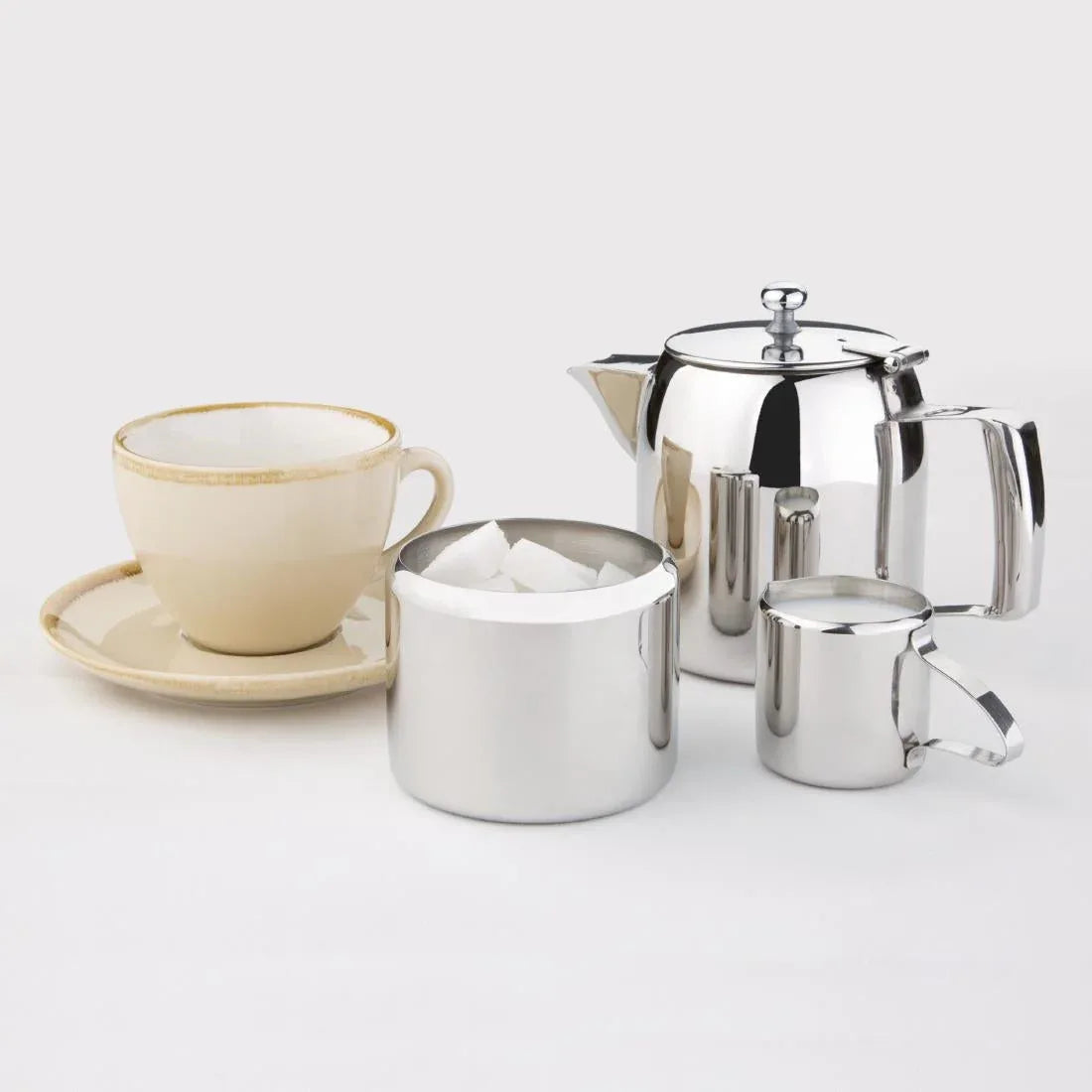 J322 Olympia Cosmos Stainless Steel Teapot 570ml - JD Catering Equipment Solutions Ltd