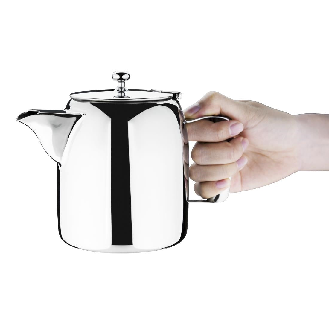 J323 Olympia Cosmos Stainless Steel Teapot 910ml JD Catering Equipment Solutions Ltd