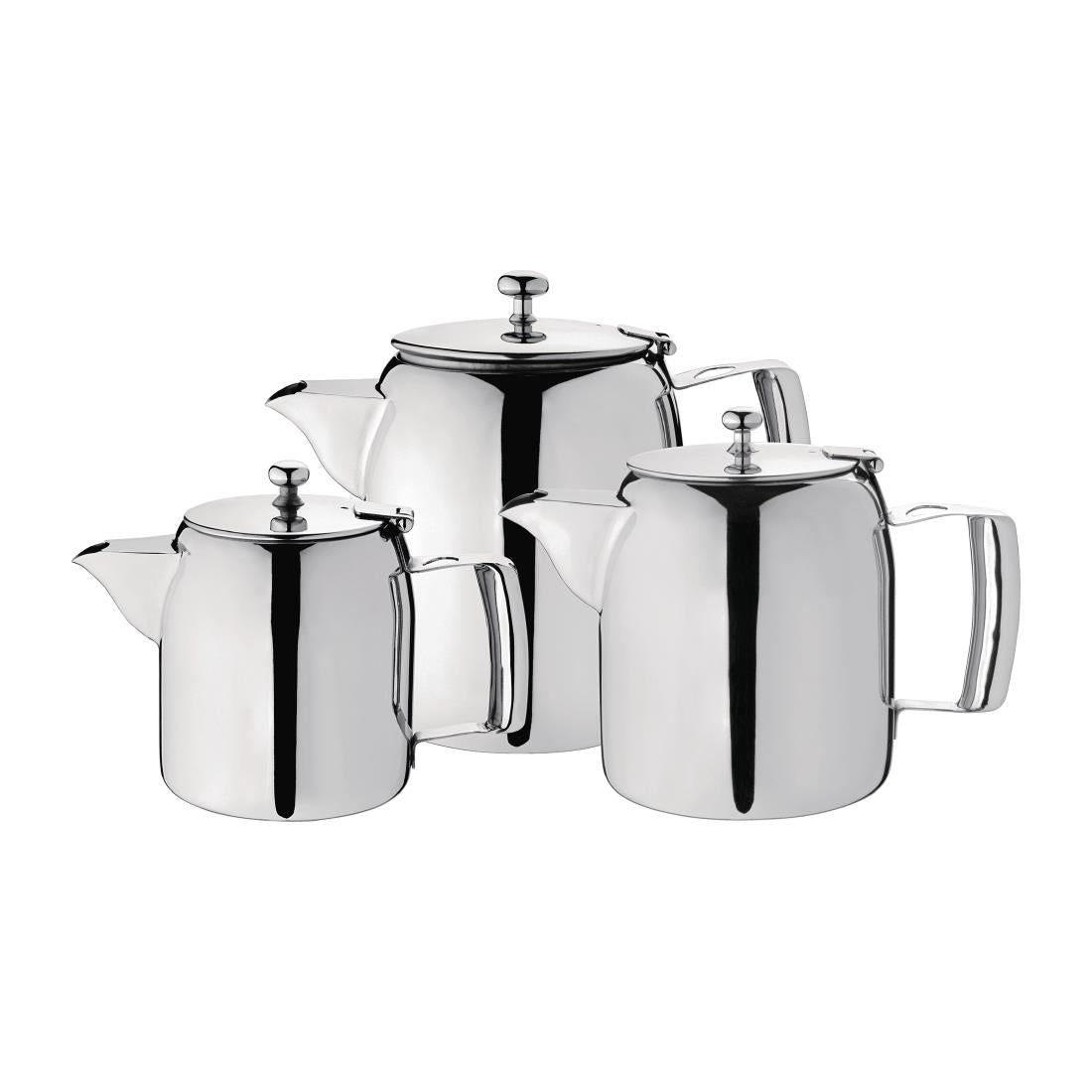 J323 Olympia Cosmos Stainless Steel Teapot 910ml JD Catering Equipment Solutions Ltd