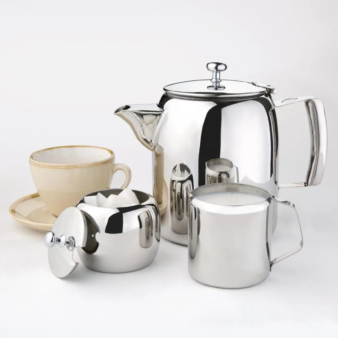 J733 Olympia Concorde Stainless Steel Milk Jug 285ml - JD Catering Equipment Solutions Ltd