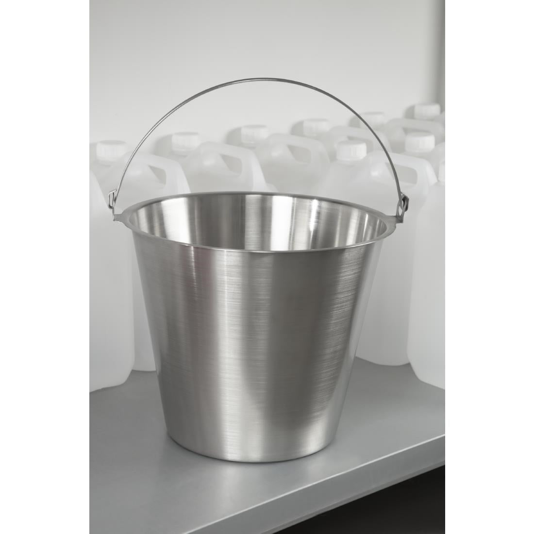 J807 Jantex Stainless Steel Bucket 12Ltr JD Catering Equipment Solutions Ltd