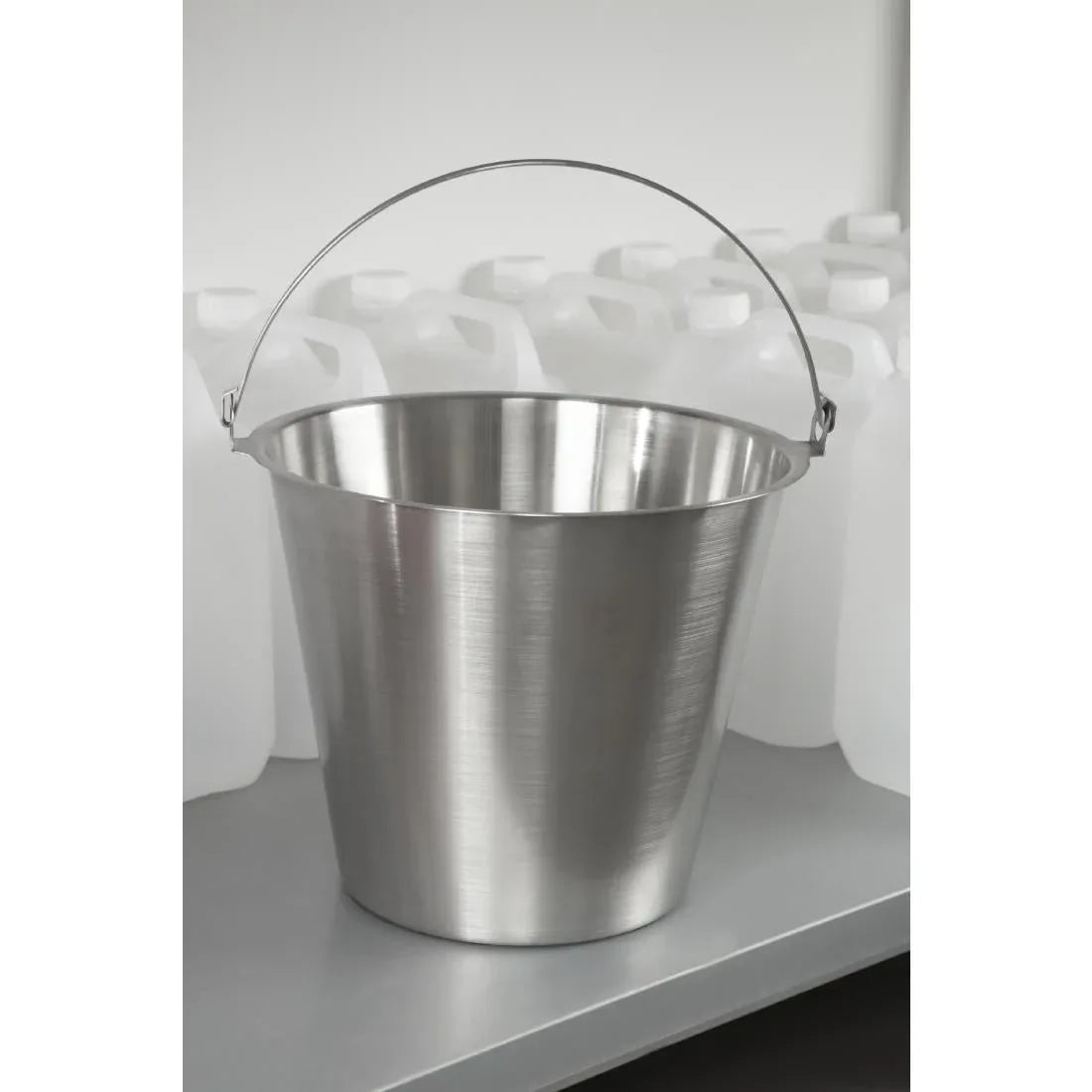 J807 Jantex Stainless Steel Bucket 12Ltr JD Catering Equipment Solutions Ltd
