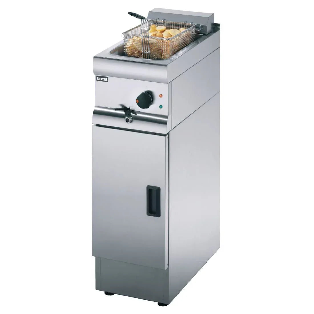 J9 Lincat Silverlink Single Tank Single Basket Free Standing Electric Fryer E446 - JD Catering Equipment Solutions Ltd