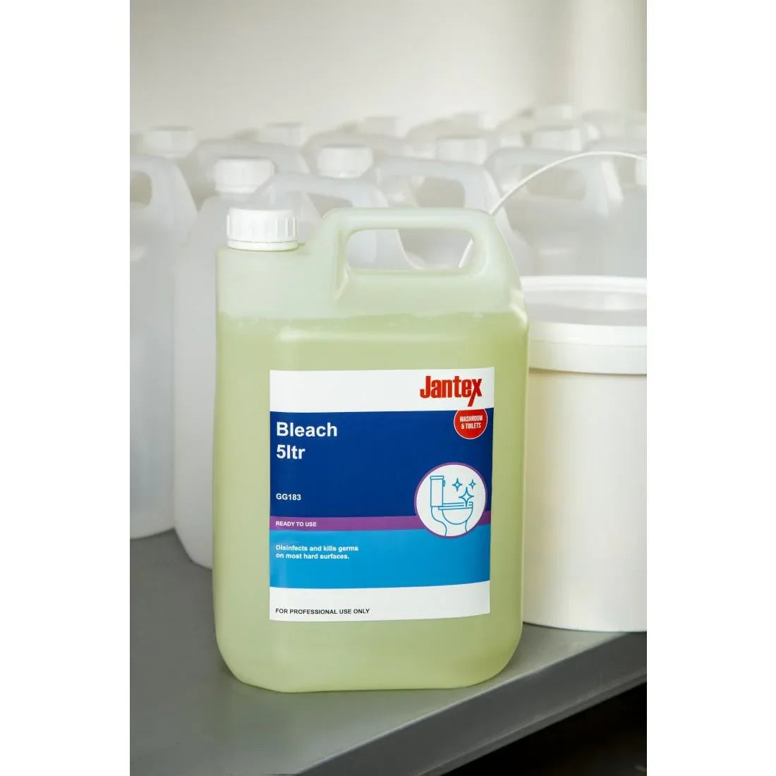 GG183 Jantex Bleach Concentrate 5Ltr (Single Pack) - JD Catering Equipment Solutions Ltd