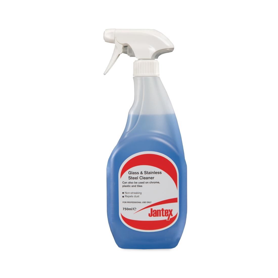 Jantex Glass and Stainless Steel Cleaner Ready To Use 750ml (Single Pack) JD Catering Equipment Solutions Ltd