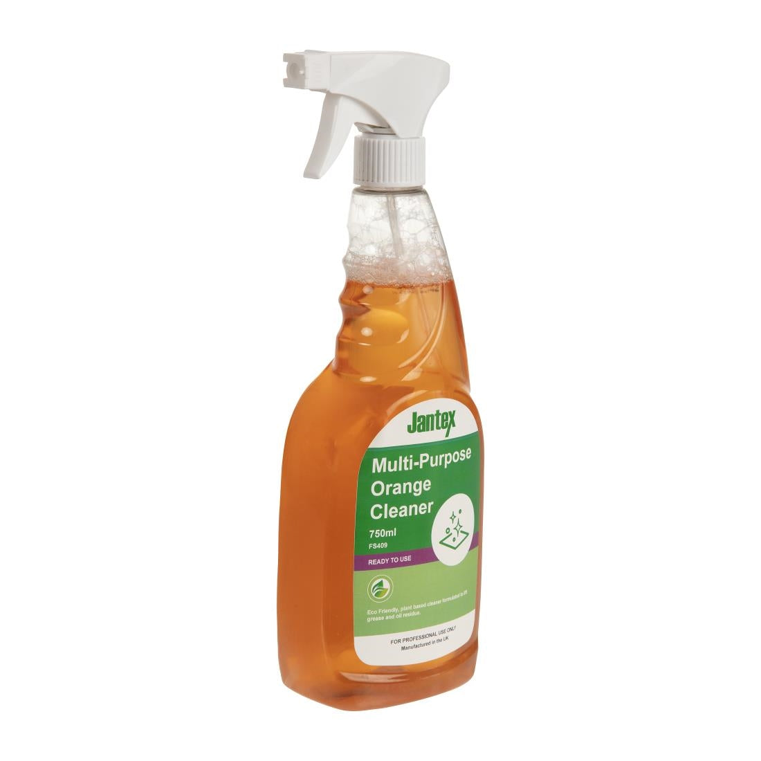 Jantex Green Orange Multipurpose Cleaner Ready To Use 750ml JD Catering Equipment Solutions Ltd