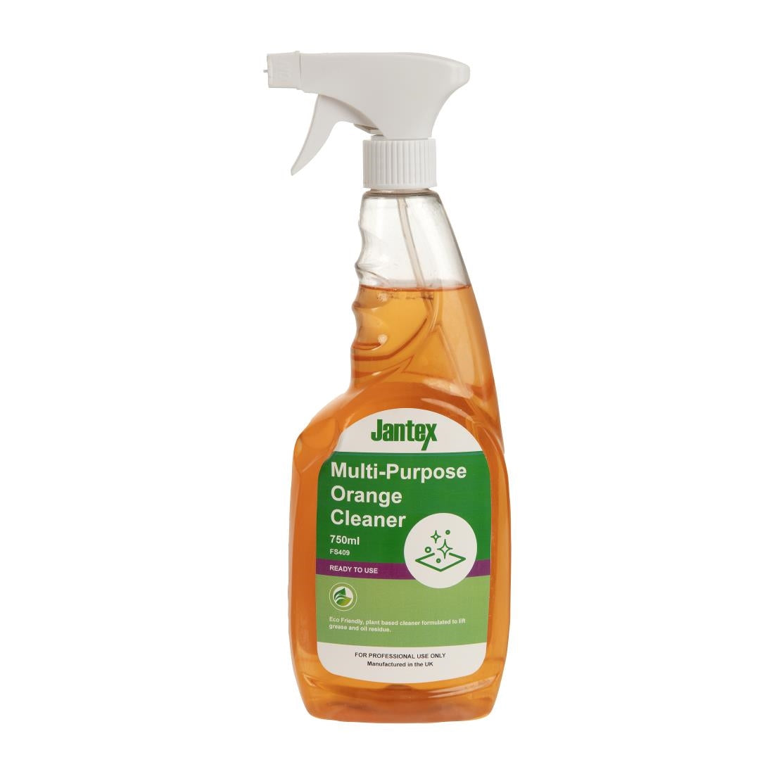 Jantex Green Orange Multipurpose Cleaner Ready To Use 750ml JD Catering Equipment Solutions Ltd