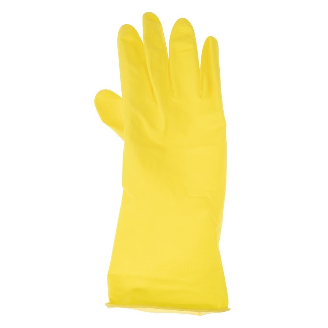 Jantex Household Gloves Yellow Medium JD Catering Equipment Solutions Ltd